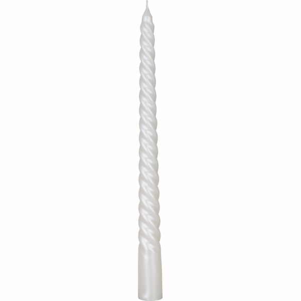 Sviečka MagicHome Vianoce, 25 cm, bal. 4 ks, biela, špirá...