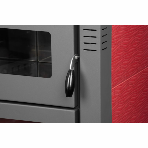 Kachle Pro TAURUS Ceramic, červené, 12 kW, 120 mm, s rúro...