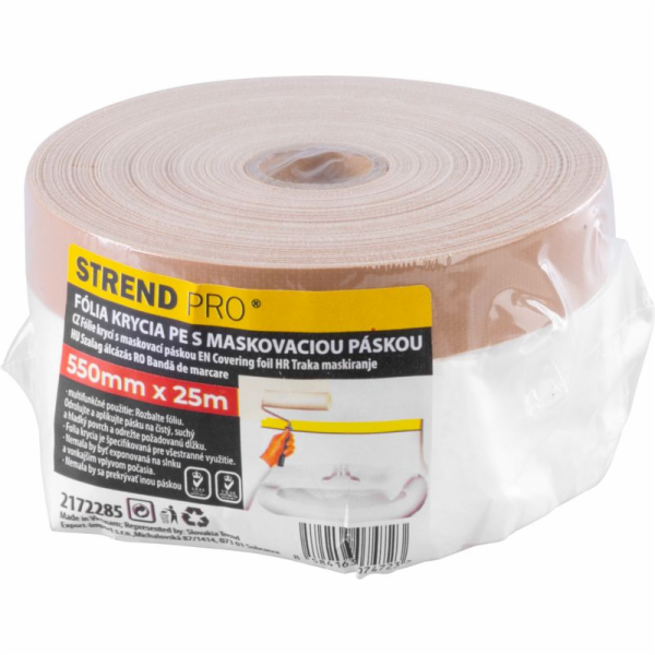 Fólia krycia Strend Pro, 550 mm, L-25 m, PE, s látkovou l...