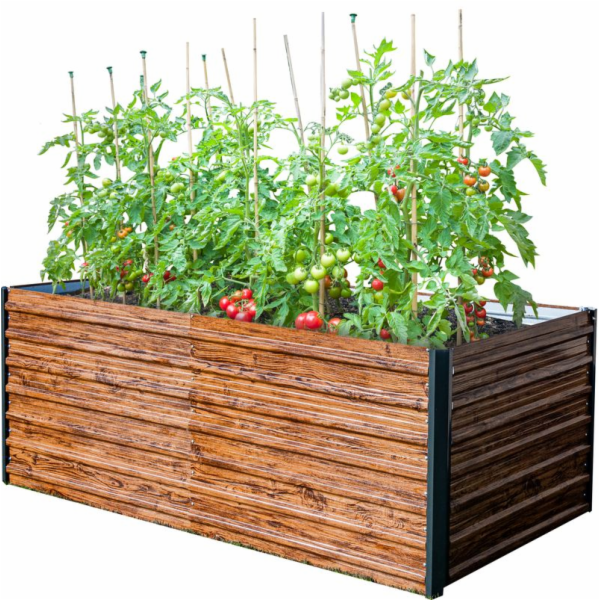 Záhon Strend Pro Garden, 200x100x77cm, 3D dizajn drevo, k...