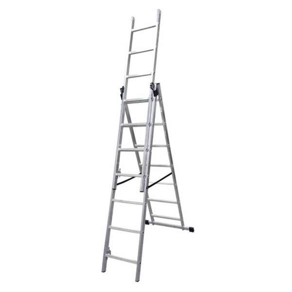 Žebřík Strend Pro DW 3x7, Alu, EN 131 max. 4,23 m