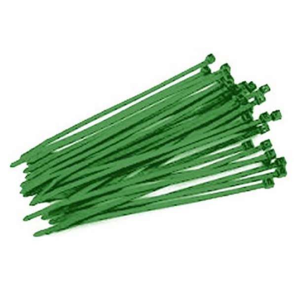 Páska Strend Pro CT66BG, 200x2,5 mm, 50 ks, zelená, nylon...