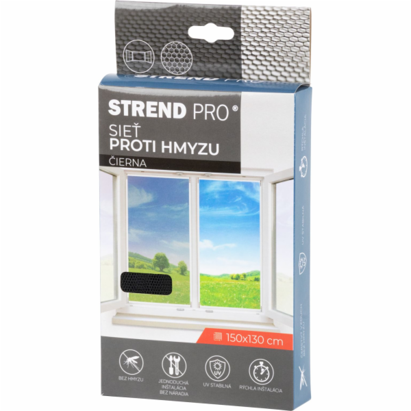 FlyScreen2 150x130 cm, síť proti hmyzu a komárům, na okno...