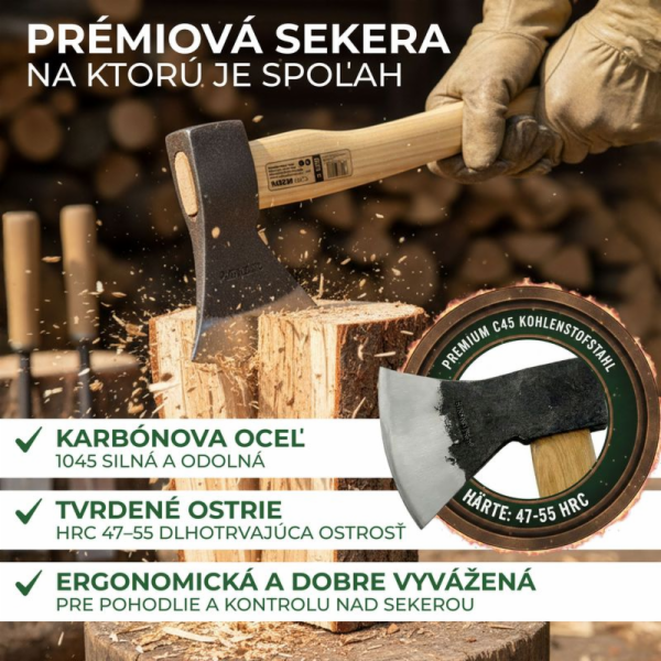 Sekera Strend Pro A613B Pískovačka 1400 g, dřevěná rukoje...