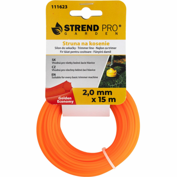 Žací struna Golden Economy 2,0 mm, L-15 m, HEX