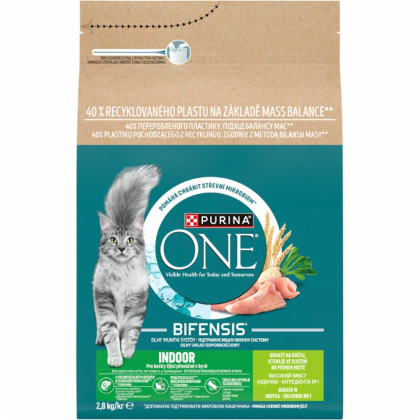 PURINA One Bifensis Indoor Rich in turkey - suché krmivo ...