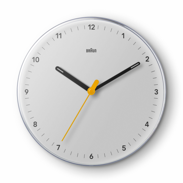Braun BC 26 W weiß  Quarzwanduhr