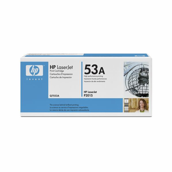 HP 53A Black LJ Toner Cart, Q7553A (3,000 pages)