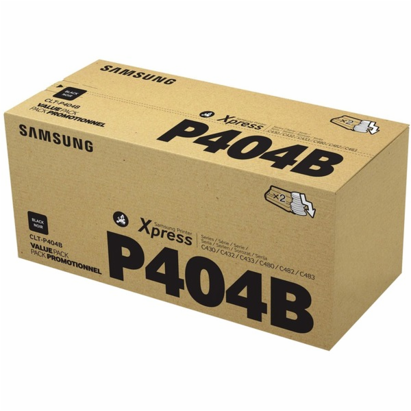 HP - Samsung CLT-P404B 2-pk Blk Toner Crtg (1,500 / 1,500...