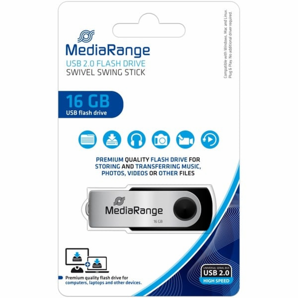 MediaRange Flexi-Drive 16 GB, USB-Stick MR910