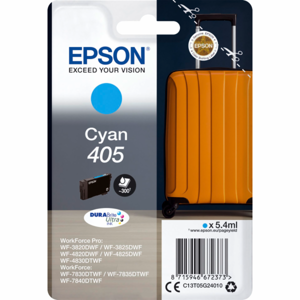 EPSON ink Singlepack Cyan 405 Durabrite Ultra