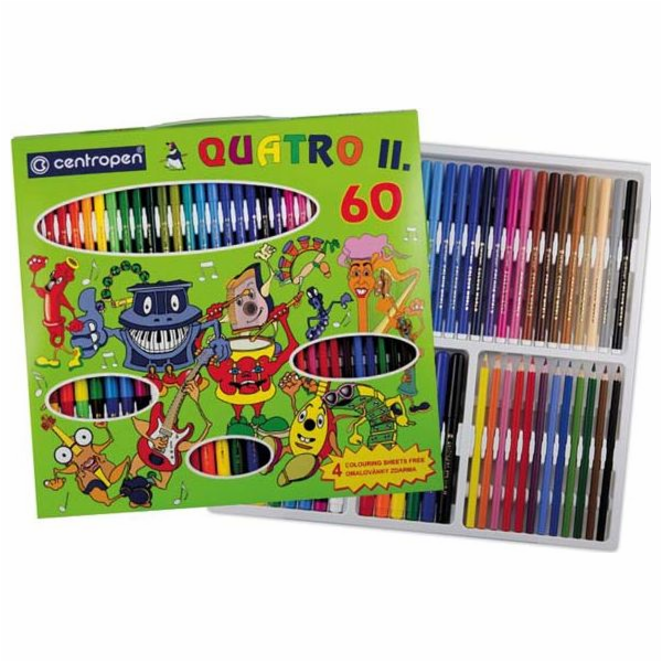 Centropen Sada pro malé umělce : fixy + pastelky + fixy +...