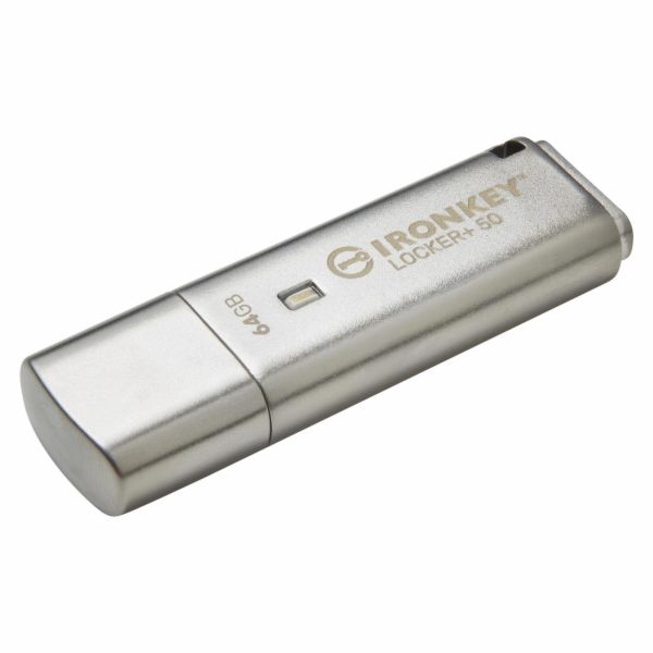 Kingston Flash Disk IronKey 64GB IKLP50 Locker+ 50 AES US...