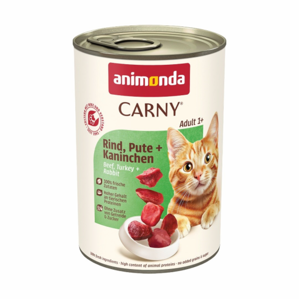 ANIMONDA Carny Adult Hovězí krůtí králík - mokré krmivo p...