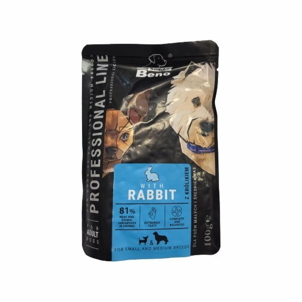 SUPER BENO Adult Small a medium Rabbit - Mokré krmivo pro...
