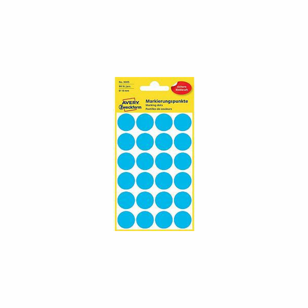 Avery Zweckform 3005  etikety modré  18m
