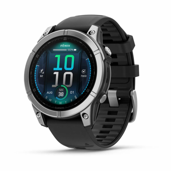 Garmin fenix E,47mm,Stainless Steel/Grap
