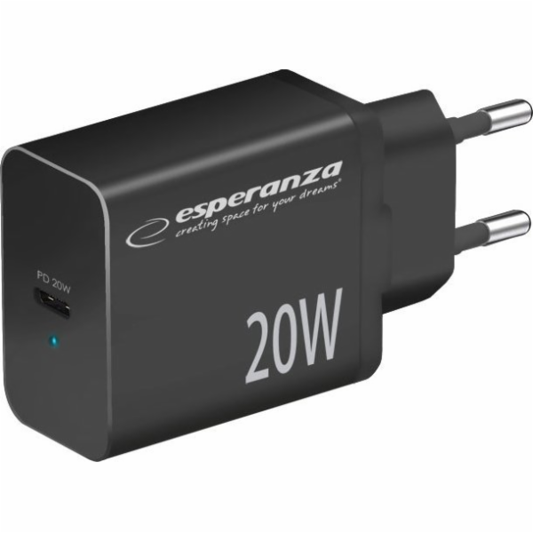 Esperanza EZC104K Síťová nabíječka 20W černá