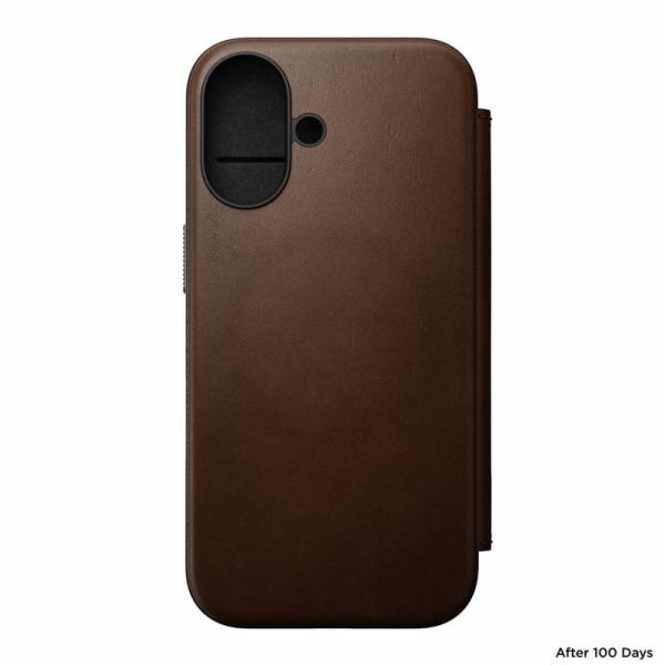 Nomad Nomad Modern Leather Folio, hnědá - iPhone 16