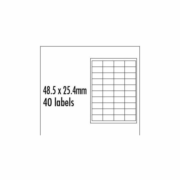 Logo etikety červené  48.5mm x 25.4mm  b