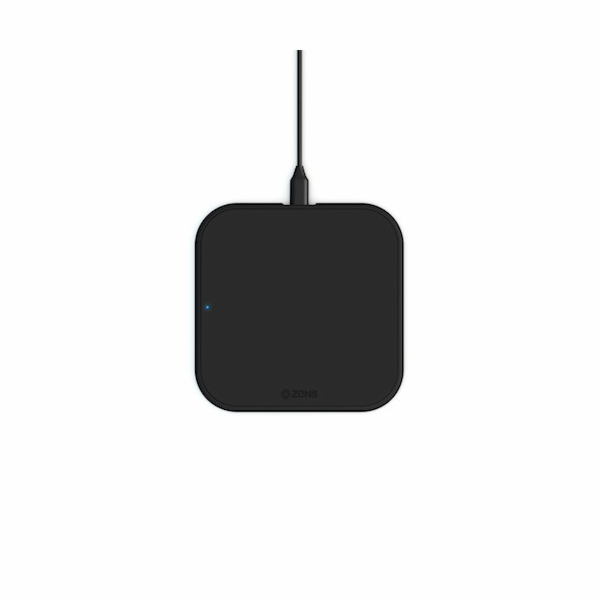 ZENS Single Wireless Charger 10W Slim-line - Black 