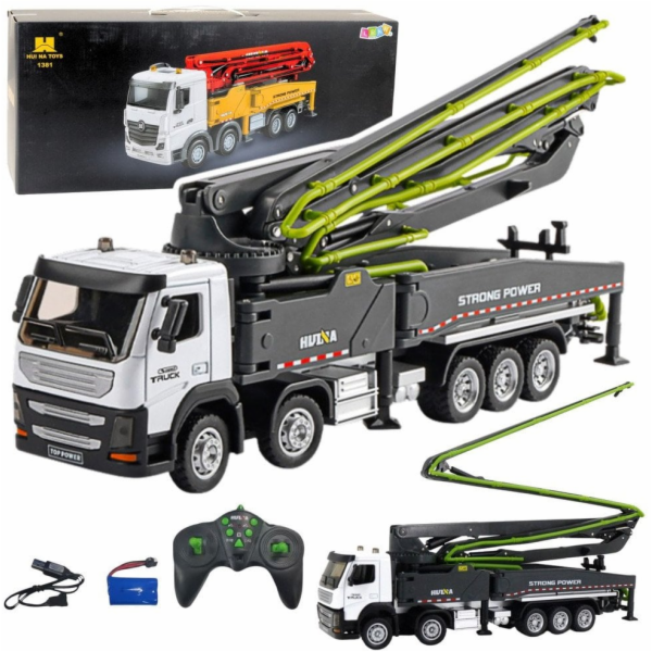 RC autodomíchávač betonu na dálkové ovládání Huina Grey 1:18