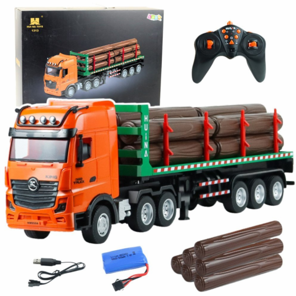 RC Huina 1:18 dálkově ovládaný nákladní vůz na přepravu d...