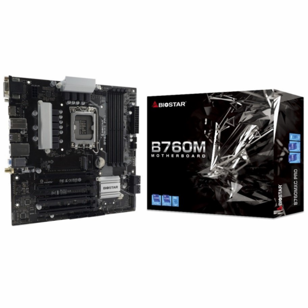 Biostar B760MXC PRO základní deska Intel B760 LGA 1700 Mi...