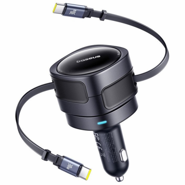 Baseus Enjoyment Max nabíječka do auta s kabely USB-C+USB...