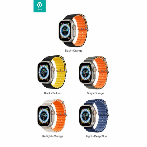 Deví řemínek Deluxe Series Sport6 Silicone Two-tone Band ...