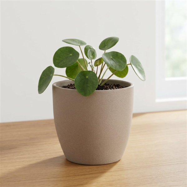 Květináč Domoletti Emi, keramický, O 22 cm, hnědý