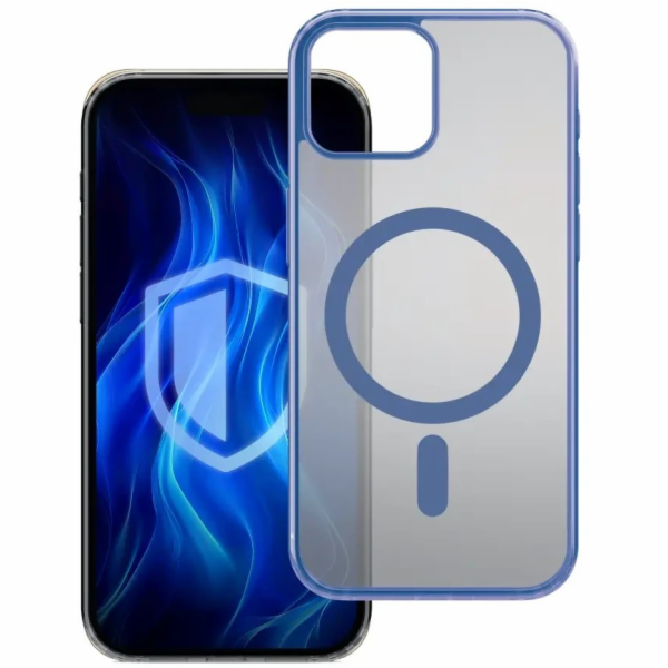 3mk ochranný kryt Frosty MagCase Blue pro Apple iPhone 17