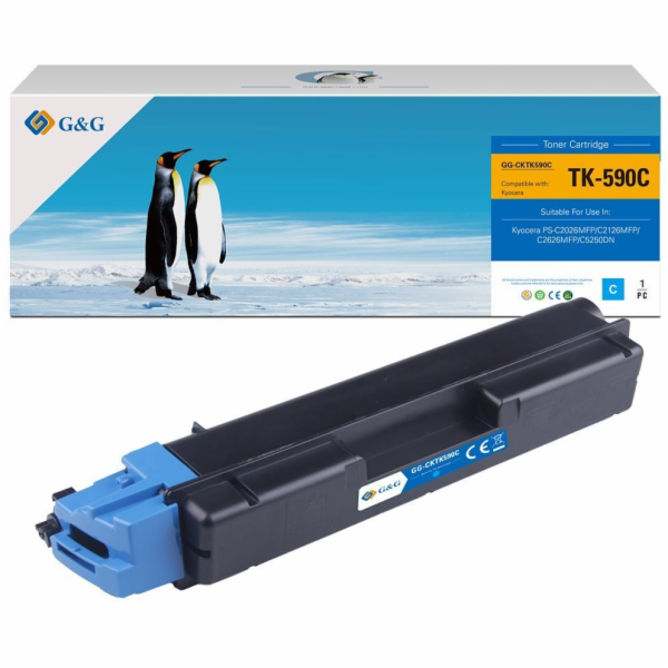 G&G Toner kompatibilní s pro Kyocera TK590C, NT-CKTK590C,...