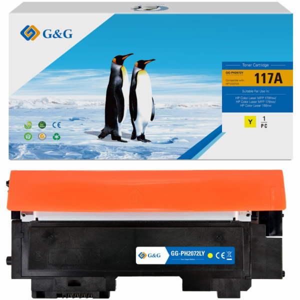 G&G HP W2072A  NT-PH2072Y, HP 117A  komp