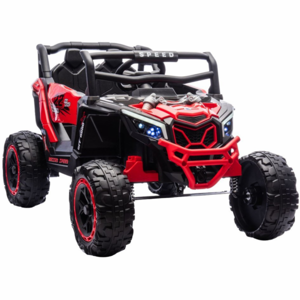 Super-Toys Červené vozidlo M2 4x4 na baterie