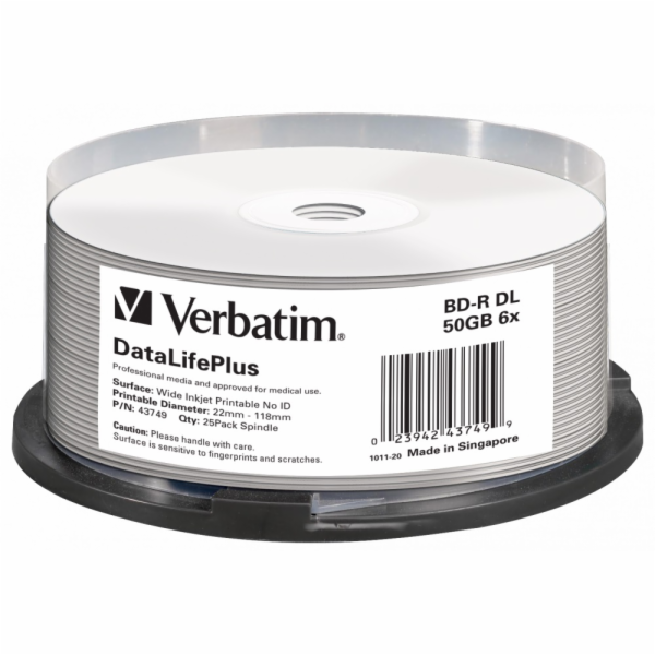 Verbatim Blu-ray BD-R DL 50GB 6x WIDE Profesional Printab...