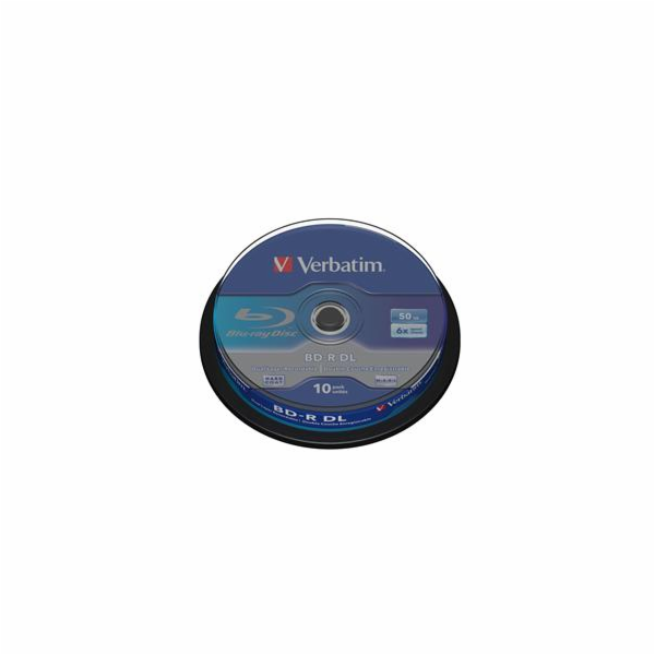 VERBATIM BD-R DL(10-pack)50GB/6x/spindle