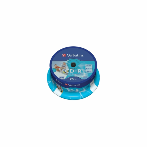 VERBATIM CD-R(25-Pack)Spindle/Printable/52x/700MB