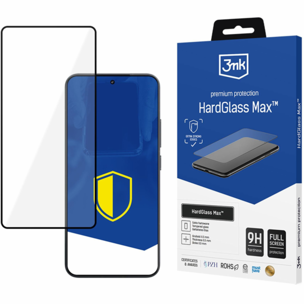 3mk tvrzené sklo HardGlass Max Black pro Xiaomi 15