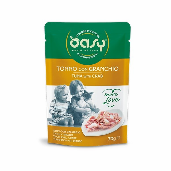 OASY More Love Tuna with crab - mokré krmivo pro kočky - 70g