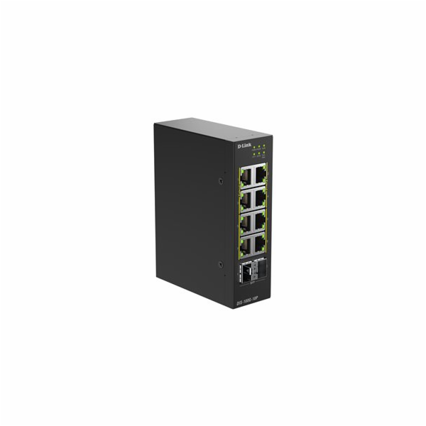 D-Link DIS 100G-10P - Prepínac - prumyslový - nerízený - ...