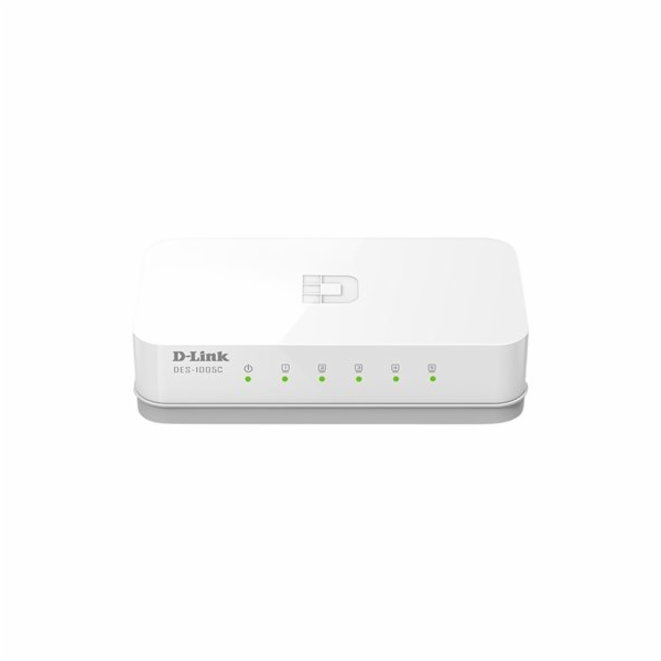D-Link DES 1005C - Prepínac - nerízený - 5 x 10/100 - des...