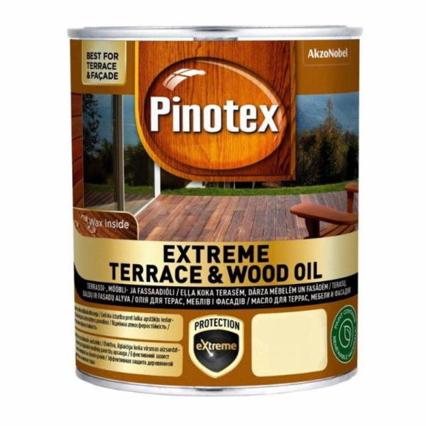 OLEJ PINOTEX EXTREME TERASOVÝ A DŘEVĚNÝ OLEJ TIKA 0,75L