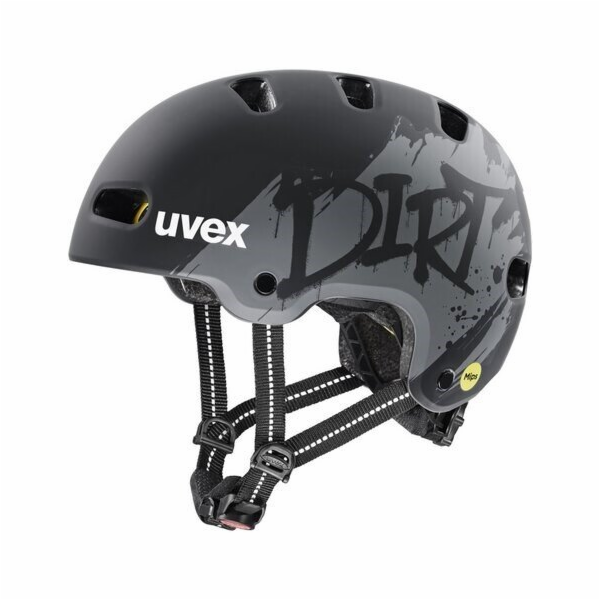 UVEX Kid 4 Style MIPS dětská cyklistická helma, dirt blac...