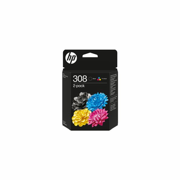 HP 308 - 2-balení - cerná, azurová, purpurová, žlutá - or...