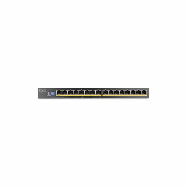 Zyxel GS1100-16EPS Slimline PoE+ 135W 16 port Gigabit - D...