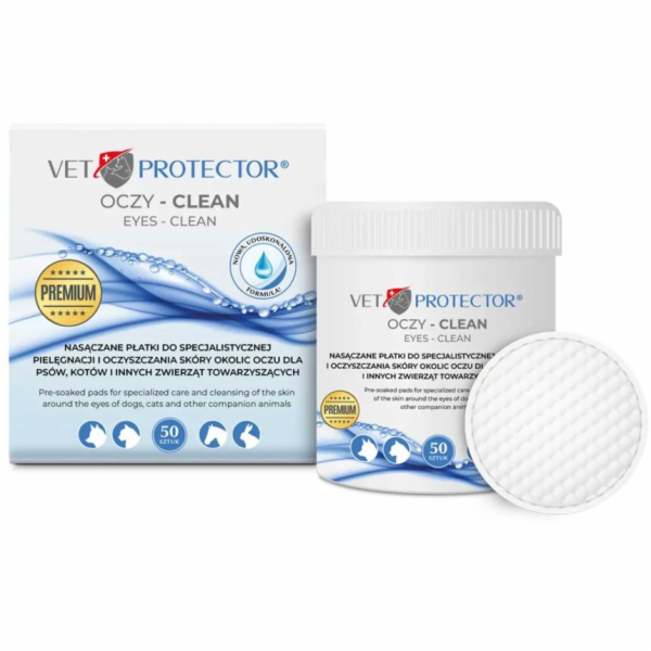 JM SANTE Vet Protector Oči Clean – ubrousky na oči – 50ks