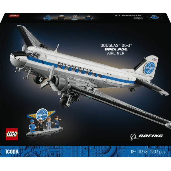 LEGO ICONS 11378 Osobní letadlo Douglas DC-3 PAN AM