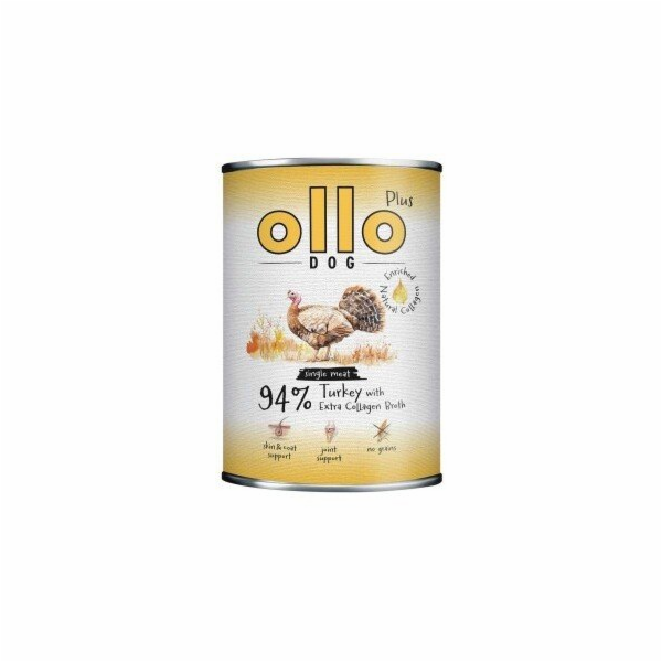 OLLO Plus Collagen Mono Turkey - vlhké krmivo pro psy - 800g