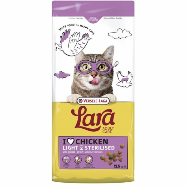 VERSELE-LAGA Lara Light & Sterilized Chicken - suché krmi...